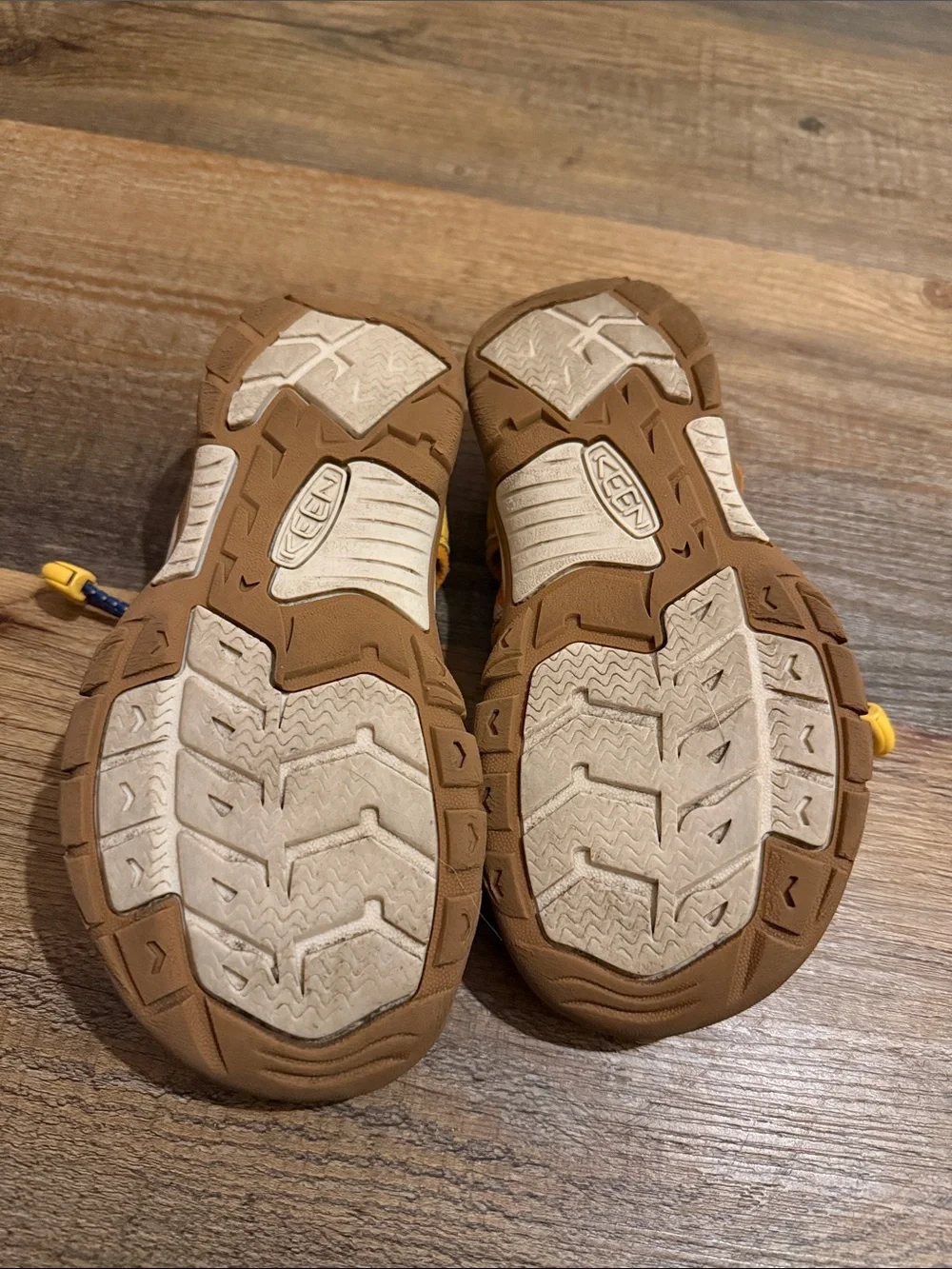Keen Kids Yellow Orange Blue Patterned Closed-Toe Sandals